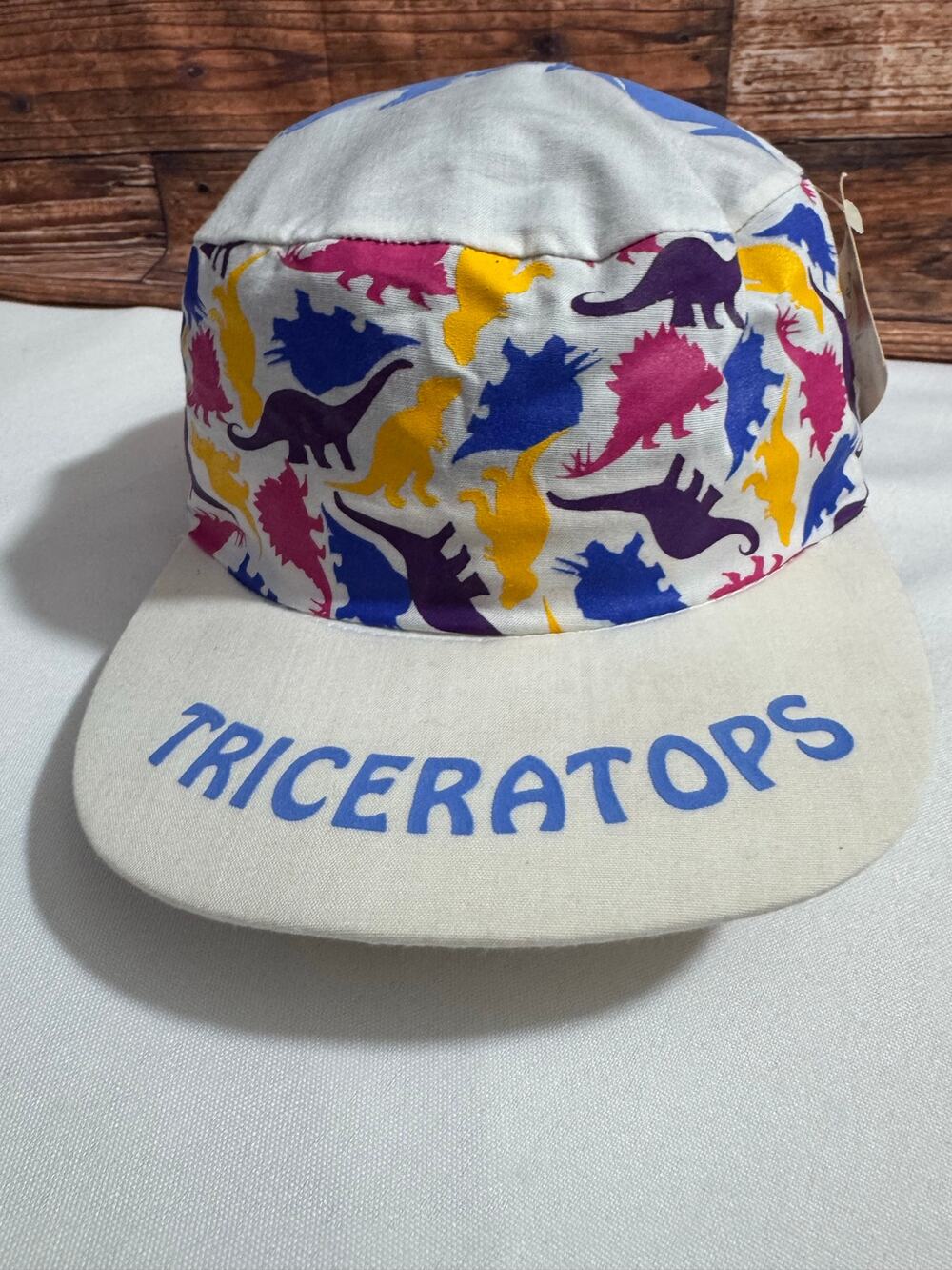 Vintage Youth Dinosaur Triceratops New With Tags Made In USA